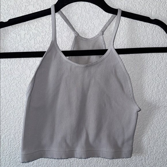 FP Movement by Free People Taupe Ribbed Halter Top - Picture 1 of 2